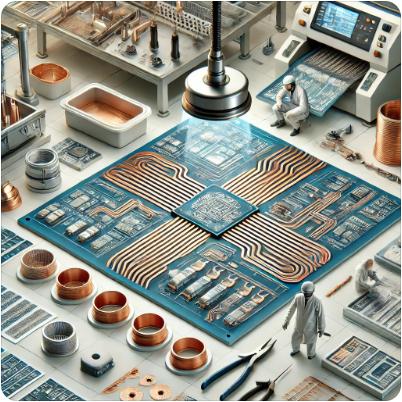 Demonstrating the precise scene of laser equipment drawing circuits on a ceramic host